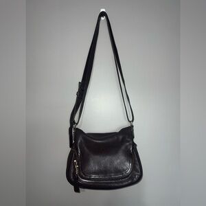 Tom Ford Dark Leather Crossbody Bag
